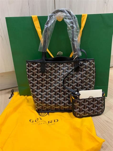 anjou goyard mini|authentic goyard anjou mini black.